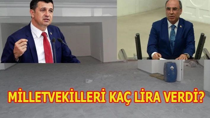 MİLLETVEKİLLERİNDEN TEK KURUŞ YOK