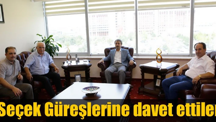Güreşlere davet edildi