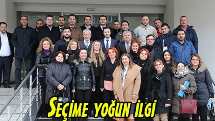 Seçime yoğun ilgi