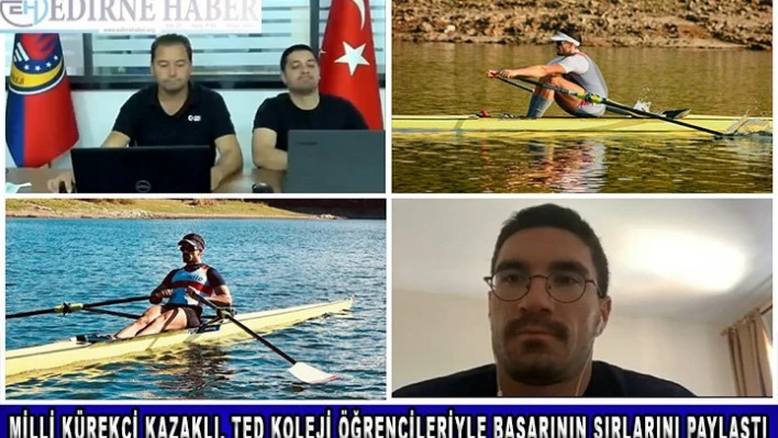 Milli Kürekçi Kazaklı, TED Koleji öğrencileriyle başarının sırlarını paylaştı