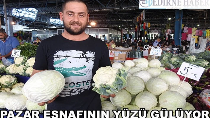 Pazar esnafının yüzü gülüyor
