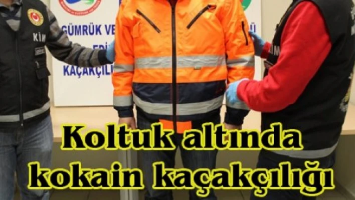 Koltuk altında kokain kaçakçılığı