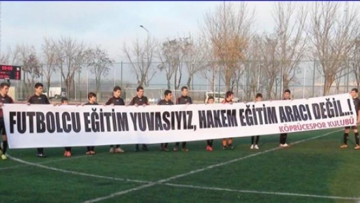 Köprüce'den anlamlı protesto