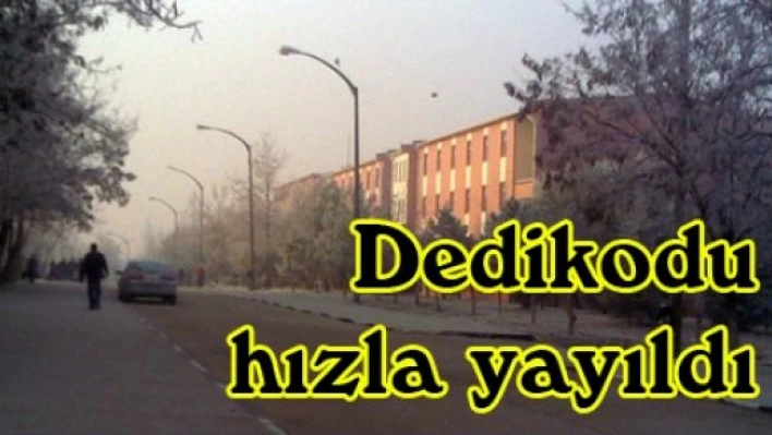 Dedikodu hızla yayıldı