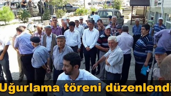 Dualarla uğurlandılar