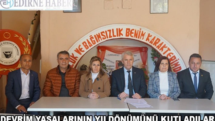 Devrim yasalarının yıldönümünü kutladılar