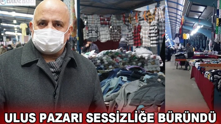 Bulgar turistler gelmeyince Ulus Pazarı sessizliğe büründü