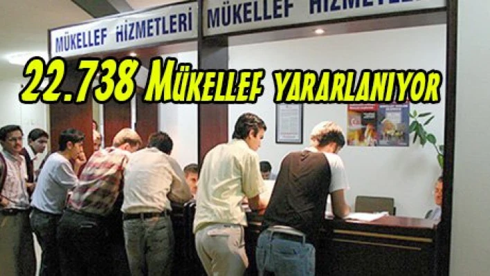 22.738 Mükellef yararlanıyor