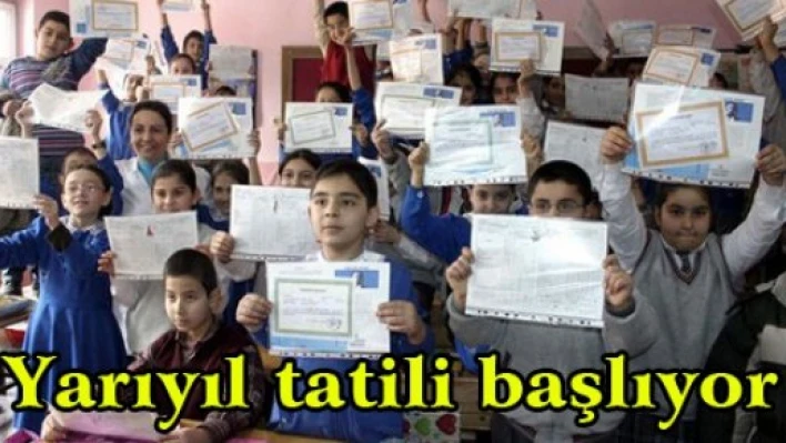 Yarıyıl tatili başlıyor