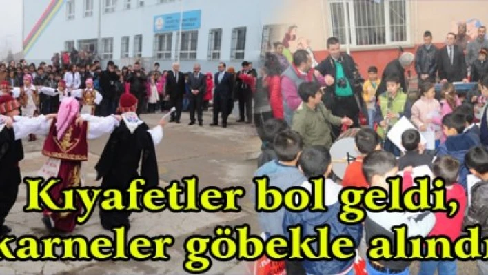 Kıyafetler bol geldi, karneler göbekle alındı