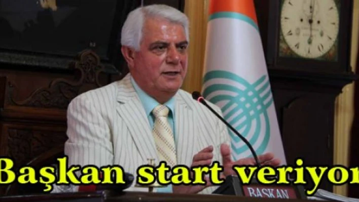 Başkan start veriyor
