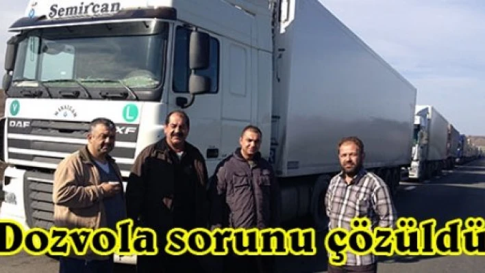 Dozvola sorunu çözüldü