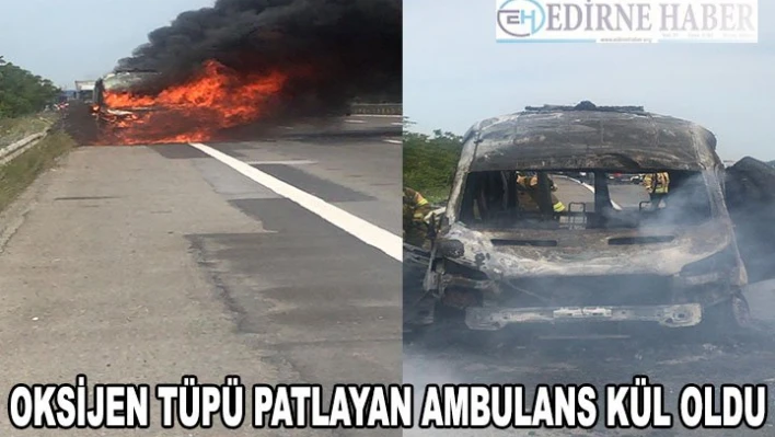 Ambulans küle döndü