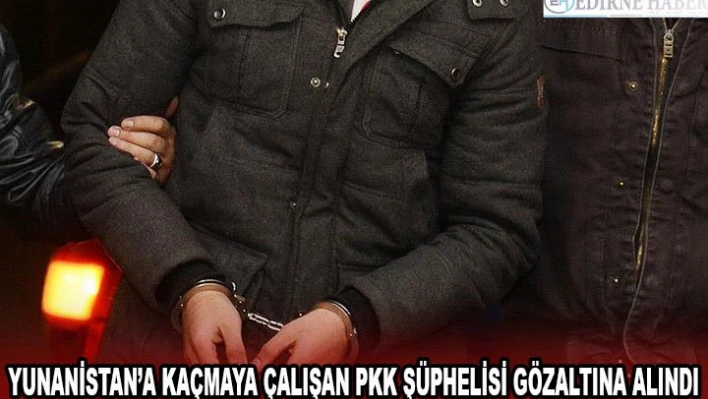 Yunanistan'a kaçmaya çalışan PKK şüphelisi gözaltına alındı