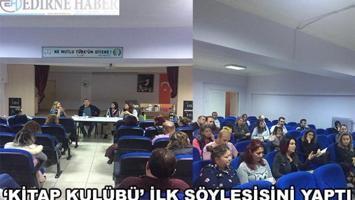 'Kitap Kulübü' ilk söyleşisini yaptı