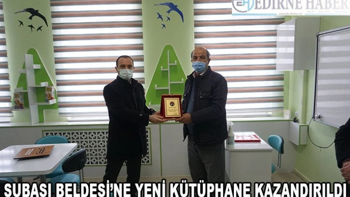 Şubaşı beldesine yeni kütüphane kazandırıldı