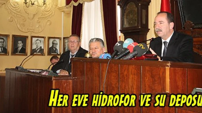 Her eve hidrofor ve su deposu
