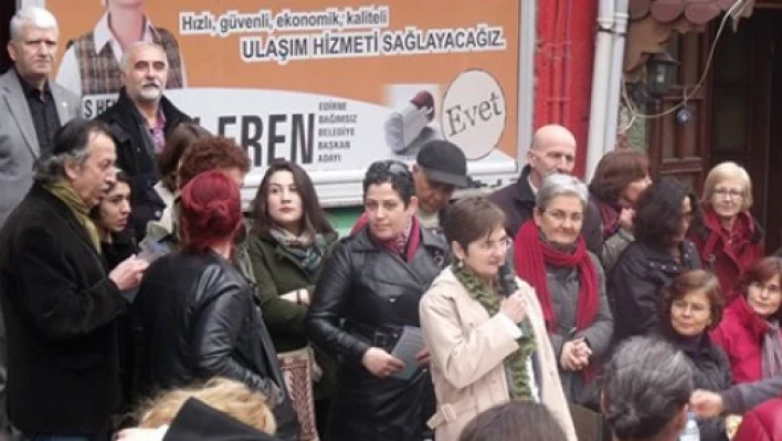Bağımsız aday Eren, seçim bürosunu açtı