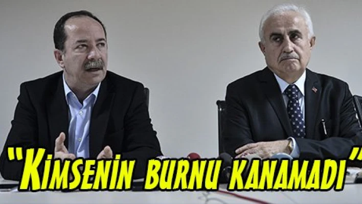'Kimsenin burnu kanamadı'