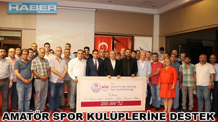 Amatör spor kulüplerine destek