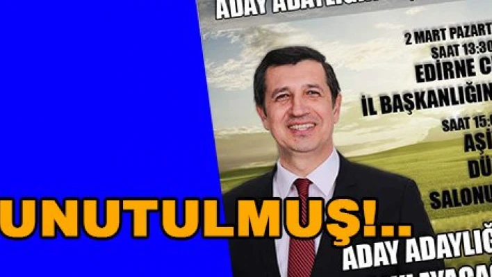 UNUTULMUŞ!..