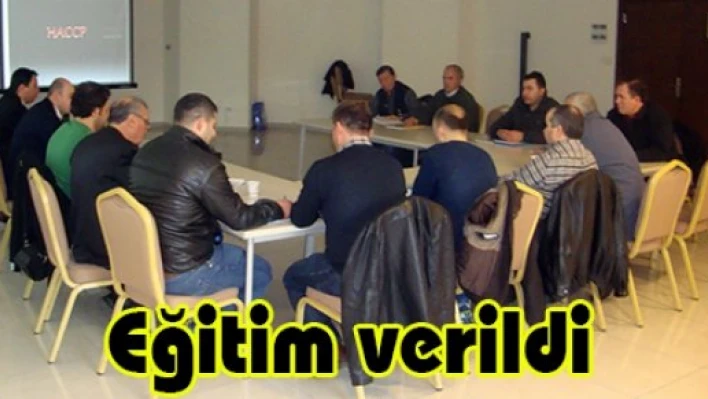 Eğitim verildi
