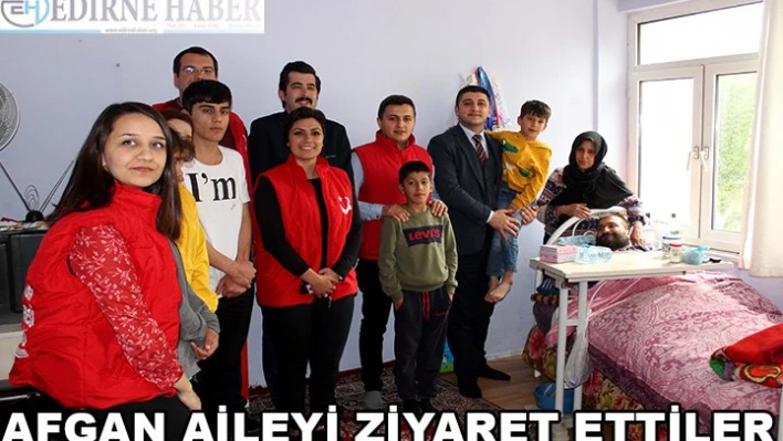 Afgan aileyi ziyaret ettiler