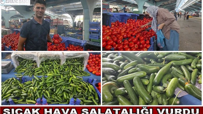 Sıcak hava salatalığı vurdu