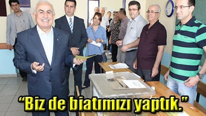 'Biz de biatımızı yaptık.'