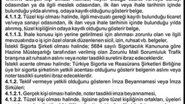 KARAYOLLARI MOTORLU ARAÇLAR ZORUNLU MALİ SORUMLULUK TRAFİK SİGORTASI