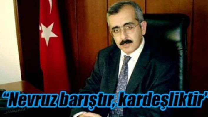 'Nevruz Barıştır, kardeşliktir' 