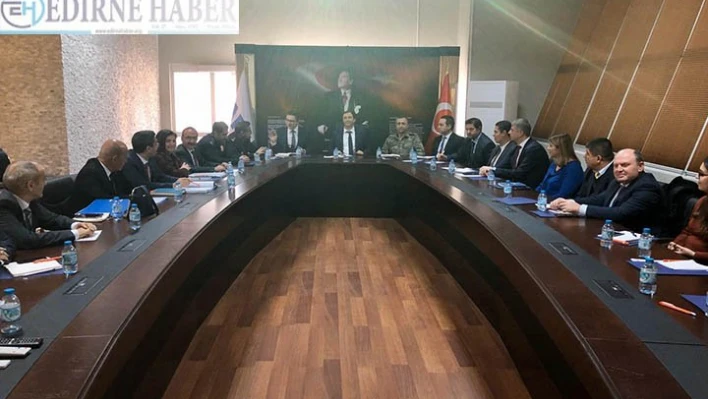 Edirne'de Türkiye Afet Müdahale Planı toplantısı gerçekleşti
