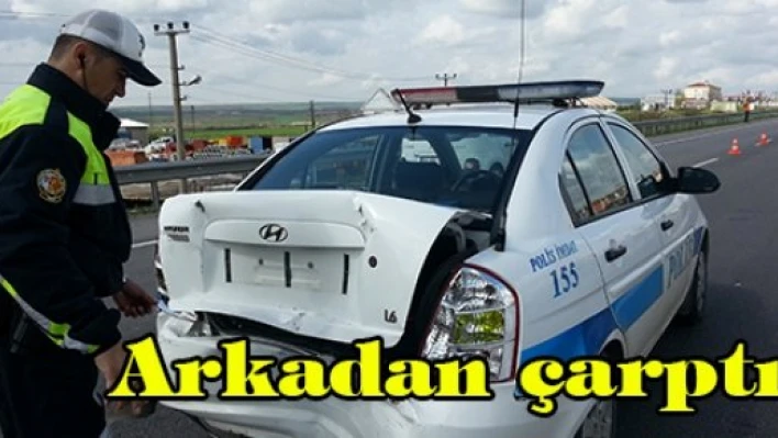 Arkadan çarptı