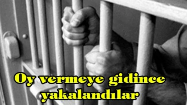 Oy vermeye gidince yakalandılar
