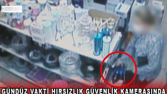 Gündüz vakti hırsızlık güvenlik kamerasında