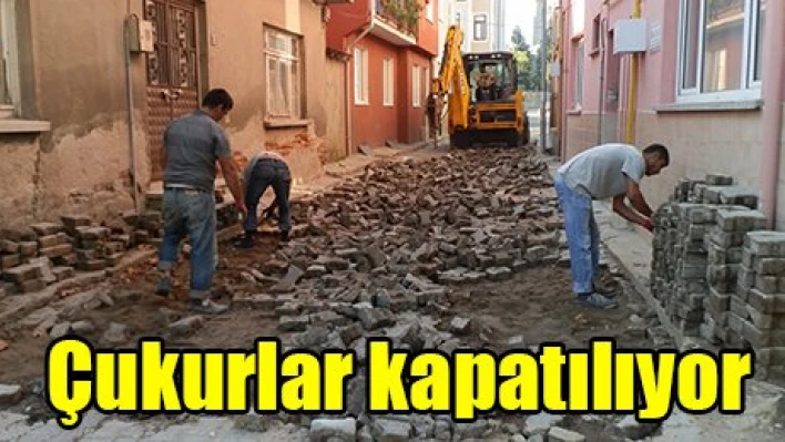 Çukurlar kapatılıyor