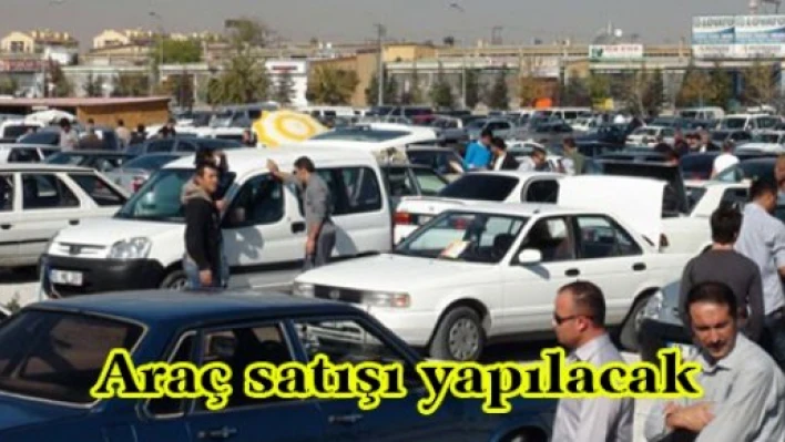 Araç satışı yapılacak