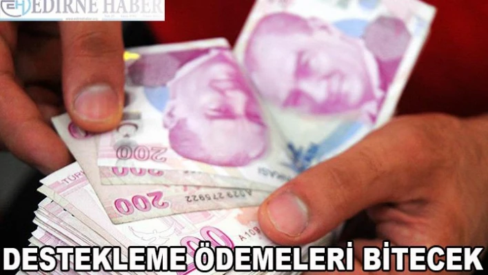 Destekleme Ödemeleri Bitecek