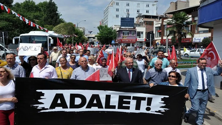 Adalet için yürüdüler