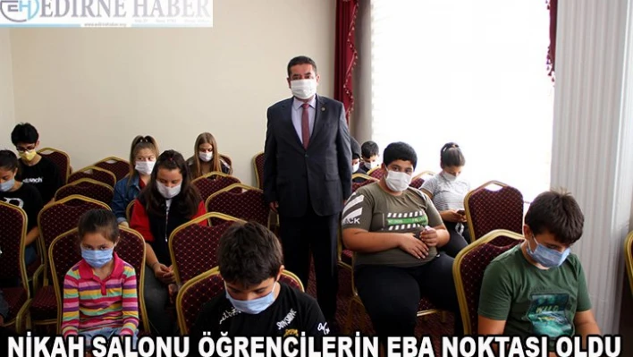Nikah salonu öğrencilerin EBA noktası oldu