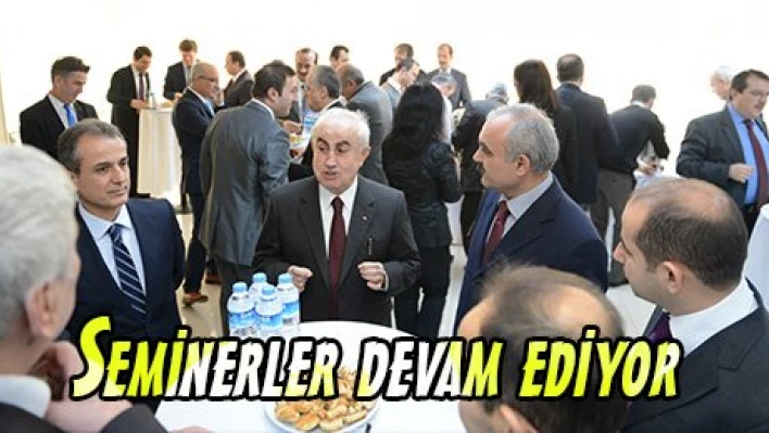 Seminerler devam ediyor
