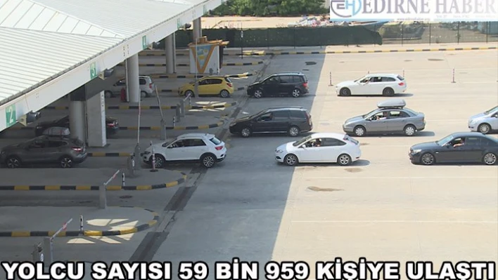 Yolcu sayısı 59 bin 959 kişiye ulaştıÂ 