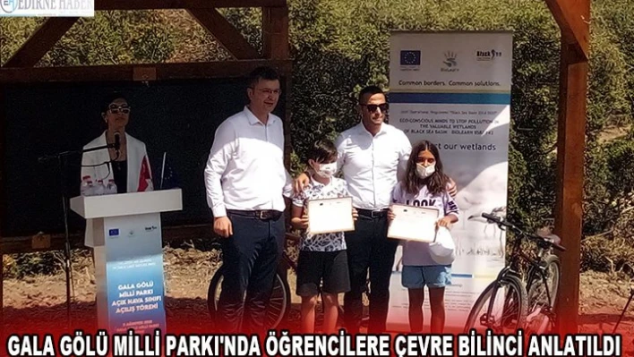 GALA GÖLÜ MİLLİ PARKI'NDA ÖĞRENCİLERE ÇEVRE BİLİNCİ ANLATILDI