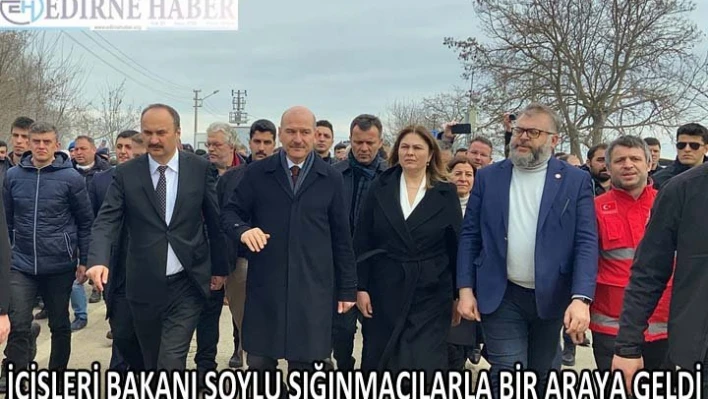 İÇİŞLERİ BAKANI SÜLEYMAN SOYLU SIĞINMACILARLA BİR ARAYA GELDİ