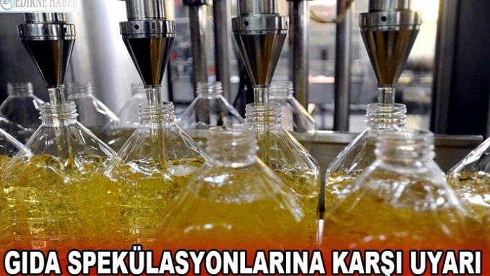 VALİ CANALP'TEN GIDA SPEKÜLASYONLARINA KARŞI UYARI
