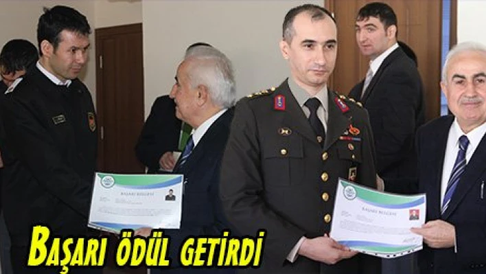 Başarı ödül getirdi