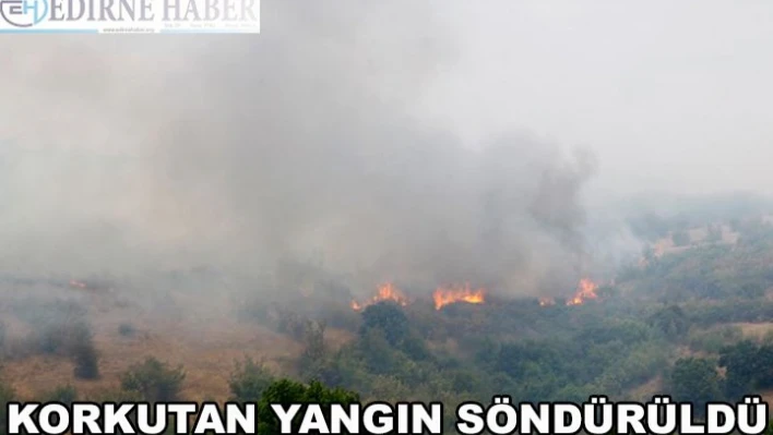 Korkutan yangın söndürüldü
