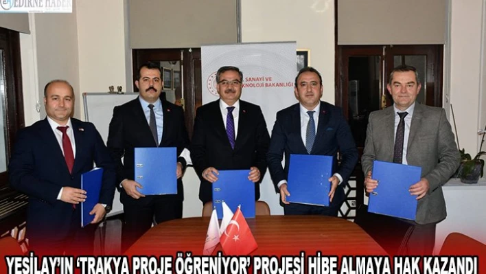 Yeşilay'ın â€˜Trakya Proje Öğreniyor' projesi hibe almaya hak kazandı