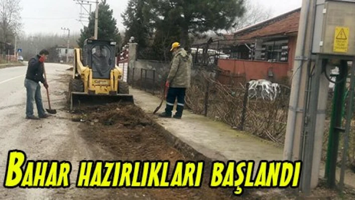 Bahar hazırlıkları başlandı