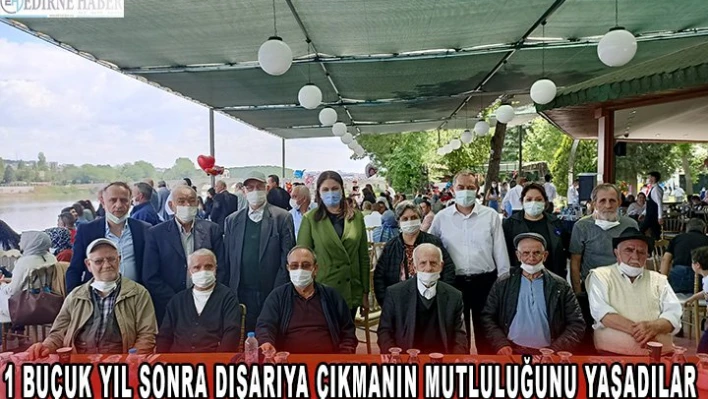 1 buçuk yıl sonra dışarıya çıkmanın mutluluğunu yaşadılar